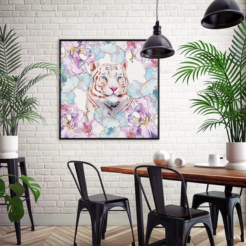 孟加拉白虎 - 臥房/藝廊牆/沙發背景/民宿/複製畫/玄關/叢林動物