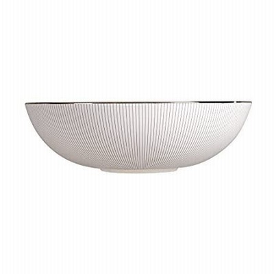 WedgwoodジャスパーコンランServing Bowl inブルーストライプ、12インチ、マルチカラー