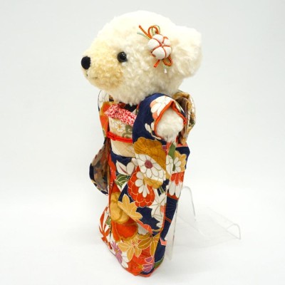 着物ベア Ｌサイズ 29cm KIMONO OBI Bear 日本製 ぬいぐるみ