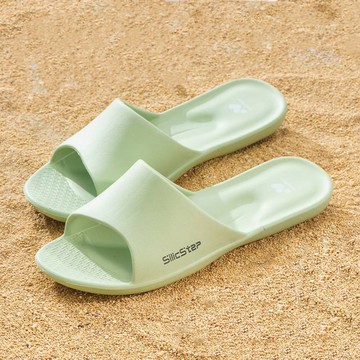 【維諾妮卡】SilicStep 矽晶減塑簡約室內拖鞋-淺綠
