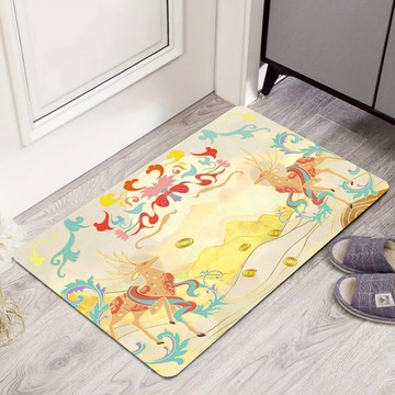 【命運好好玩】李玉珮-錦繡前程財鹿硅藻土地墊(1入)