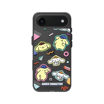 iPhone Air Clear (相機按鈕) 酷墨灰 - 三麗鷗-布丁狗＆大耳狗綜合圖 Mix Characters - 繽紛貼紙