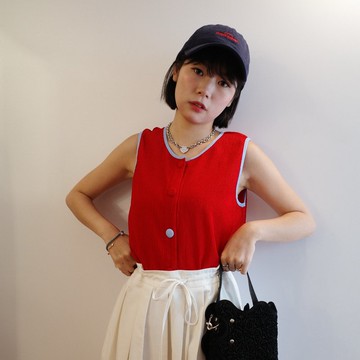 自家設計 Jamm house 拼拼撞撞背心 (2colours)