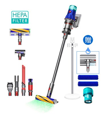 【送五豪禮】Dyson V12 Detect Slim™ Fluffy 輕量無線吸塵器 (旗艦洗地雙頭組)