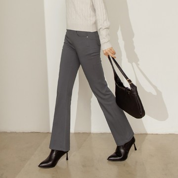 OB嚴選 PLUS+長纖腿．內刷毛喇叭褲(短版/一般/加長) 《BA5283》 (深藍)