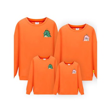 不一樣的親子裝春秋季一家四口母女母子恐龍全家裝衛衣幼兒園園服