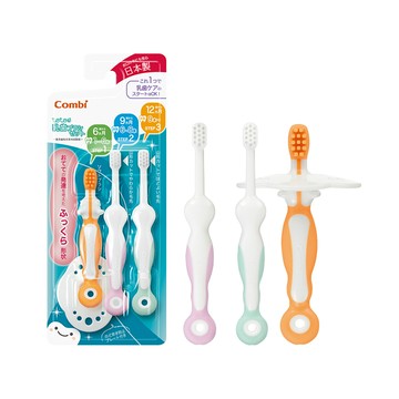 Combi 日本康貝 teteo嬰兒刷牙訓練器組