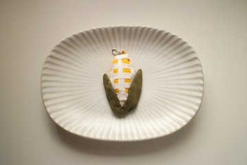 玉米拼布鑰匙圈