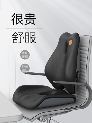 2022新品 免運 坐墊靠墊一體辦公室久坐護腰墊記憶棉靠背美臀椅子腰靠孕婦座椅墊 交換禮物