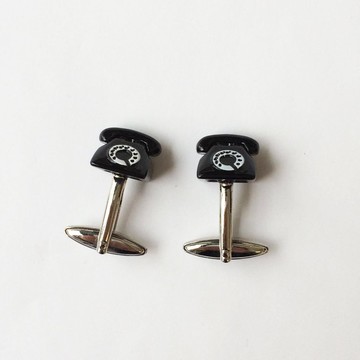舊電話袖扣 Old Telephone Cufflink