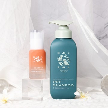 【歸毛家族】寵物毛髮養護發亮組－舒敏保濕洗毛乳300ml＋三效奇蹟護毛油