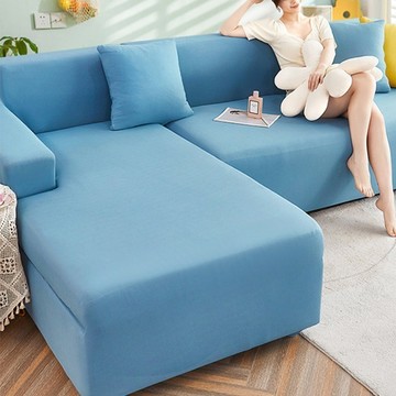 涼感新科技彈力冰絲沙發套 雙人常規  50~65cm x 90~115cm x 5~20cm  寧靜藍  1件
