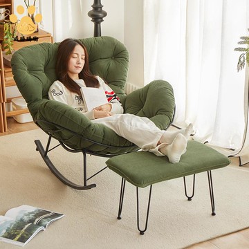 定制單人懶人沙發 躺椅 搖搖椅 客廳陽臺沙發 靠背椅子可坐 可躺兩用【W1114】