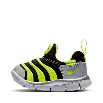 NIKE 運動鞋 童鞋 小童 兒童 毛毛蟲鞋 DYNAMO FREE Y2K TD 黑灰螢光黃 CI1186-081