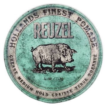 REUZEL 綠豬中強髮油 Green Pomade Grease  113g  1盒