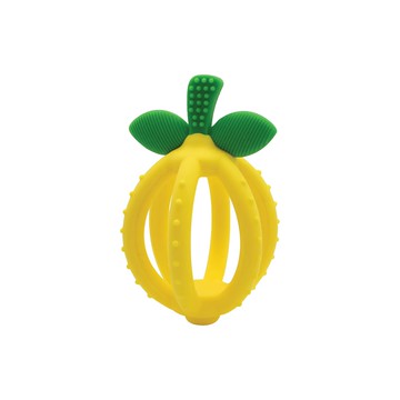 itzy ritzy 立體矽膠固齒器  100%食品級矽膠  超Q彈好咬不傷牙齦  背面凹凸觸感按摩牙齦  特殊造型好抓握  單件  陽光檸檬  1個