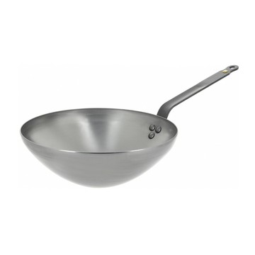 DE BUYER 蜂蠟原礦單柄中華炒鍋 28CM # 5618.28