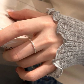 免運🔥新款s925純銀蝴蝶結戒指高級感ins極簡風夏日可愛百搭洗澡不掉色銀飾 戒指 開口戒指 女生戒指 單身戒指 尾戒