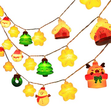 半島良品 聖誕佈置燈串 電池款 立體  星光聖誕  1個