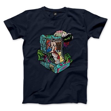 ZOMBIE - 藏青 - 中性版T恤