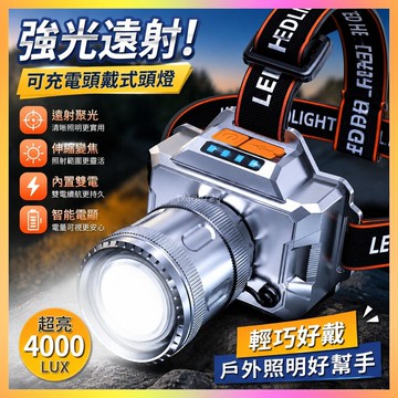 ⭐台灣出貨⭐ 【1981人好評】LED頭燈強光遠射可充電防水超亮頭戴式礦燈超長續航手電筒 M1MR