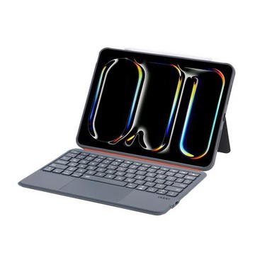適用蘋果iPad11(16)膚感拆分觸控藍牙鍵盤10代七彩背光保護套