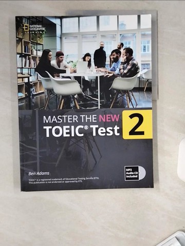【書寶二手書T3／語言學習_UBT】Master the new TOEICR test_author Ben Adams, Joseph Schier, Jamie Blacker