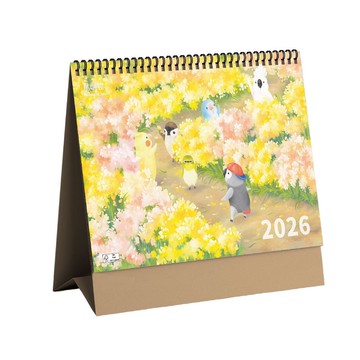 最新2026年【鳥嶼花香】三角桌曆 |台灣製造|企業贈禮|桌曆|插