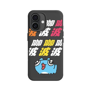 iPhone 16 SolidX 黑 - 貓貓蟲咖波 Bugcat Capoo - 水汪汪咖波