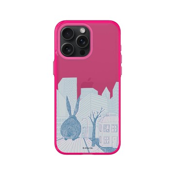 iPhone 15 Pro Max Clear 粉漾桃 - 幾米 Jimmy Liao - 兔子系列-城市祕密