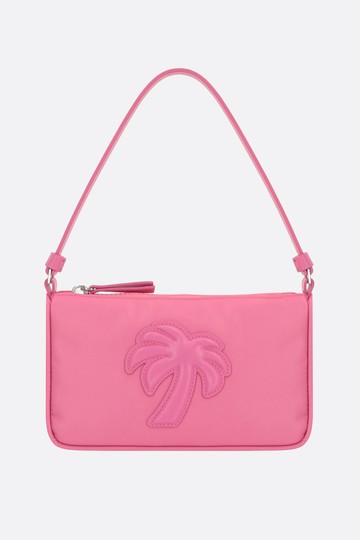 PALM ANGELS Palm Tree patch nylon handbag Woman