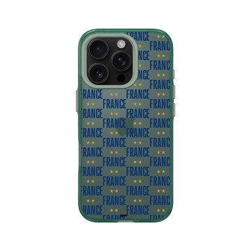 iPhone 16 Pro Clear 憂墨綠 - FFF - France Pattern
