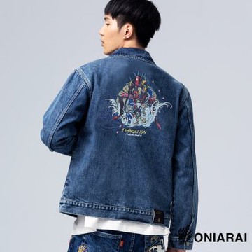 鬼洗 BLUE WAY – EVA初號機丹寧重磅牛仔外套