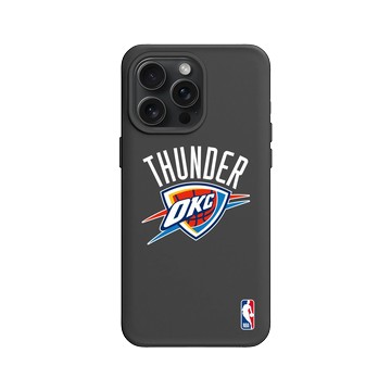 iPhone 15 Pro Max SolidX 黑 - NBA - Logo-奧克拉荷馬市雷霆 Oklahoma City Thunder - Light
