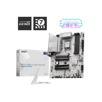 微星 MSI PRO Z890-S WIFI WHITE INTEL 主機板(白)