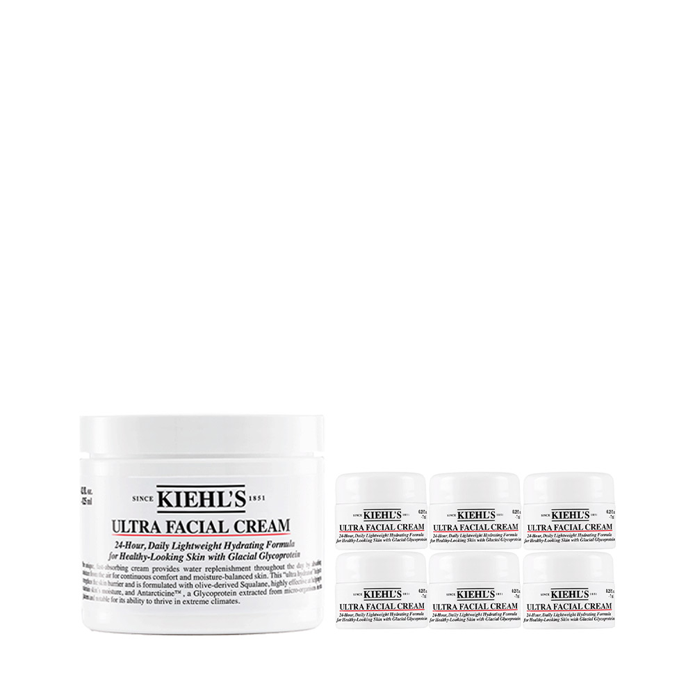 KIEHL'S 契爾氏 冰河醣保濕霜買1送6囤貨組