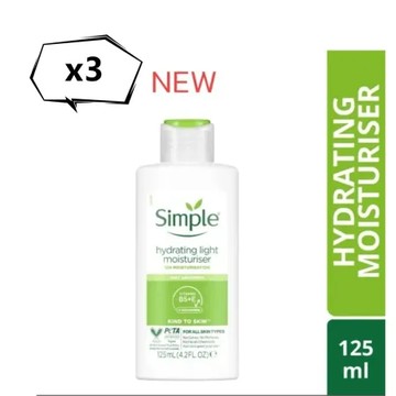 Simple清妍臉部/頸部使用保濕乳液--清透保濕(125ml)*3