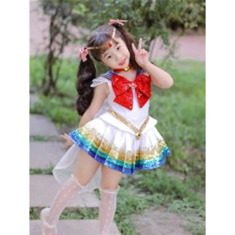 美少女戦士セーラームーン風 月野うさぎワンピース 女の子 ドレス キッズ 子供コスプレ 衣装 服装 ハロウィン仮装プリンセス 通販 Lineポイント最大7 0 Get Lineショッピング