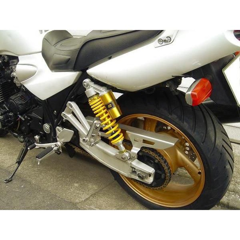 RCリアショック Sタイプ 【銀×紫 Ver.R】 汎用 新品 CB400SF ゼファー400 バイクパーツセンター | LINEショッピング