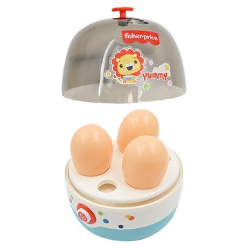 fisher-price 費雪 蒸蛋器玩具 仿真模擬生活家電  不適用  藍色 + 白色 + 透黑色  1組