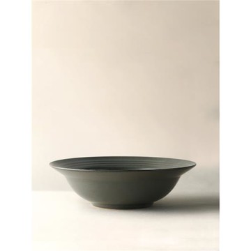 日式陶瓷盤子粗陶復古湯盤創意餐盤平盤圓盤意面盤子家用餐具套裝