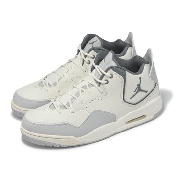 Nike 休閒鞋 Jordan Courtside 23 男鞋 白 灰 復古 喬丹 HQ1192-101