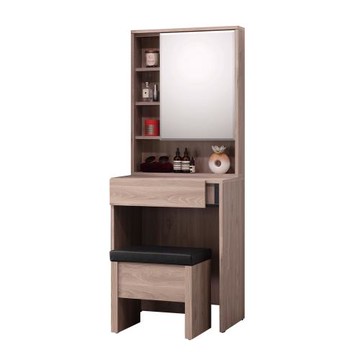 【唯熙傢俱】莉特淺灰橡色2尺化妝台