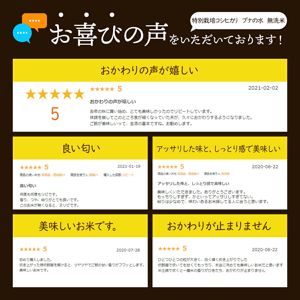 新米 令和5年産 長野県北信産 特別栽培米 コシヒカリ ぶなの水 10kg(5kg×2袋)