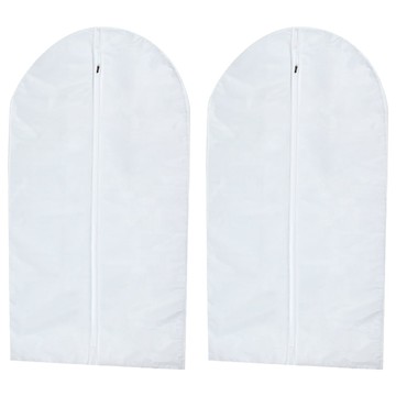 E.City EVA霧面透明防水衣物西服防塵罩  2個  中(107 x 57cm)