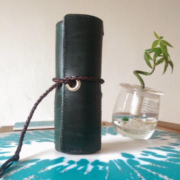 純手工製筆袋可放十支筆 (免費刻字，繡字)