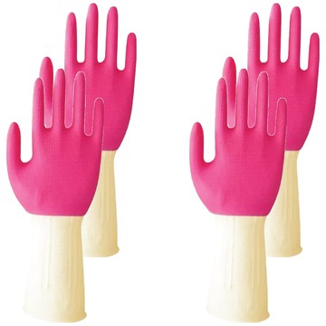 三花 Three Flower 不分左右手雙面手套 4個 8吋 混和顏色 - 家用清潔手套