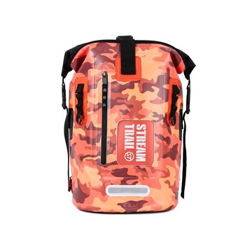 日本 《Stream Trail》Dry Tank D2 25L防水後背包(迷彩橘)