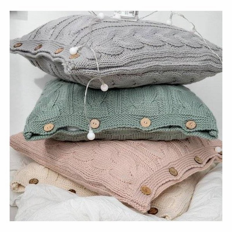 クッションカバー 45 45 北欧 無地 高級感 おしゃれ 安い 上品 可愛い 雑貨 インテリア 正方形 シンプル ケーブル ニット クッション カバー ナチュラル 秋冬 通販 Lineポイント最大0 5 Get Lineショッピング