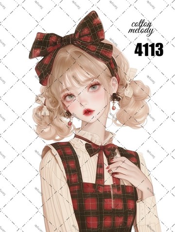 original sticker no.4113 人物貼紙 原創貼紙 原創人物貼紙 裝飾貼紙 cotton melody